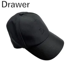 極美品】ドゥロワー Drawer キャップ 帽子 ノベルティ ロゴマーク 黒