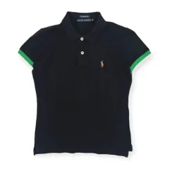 90s 00s RALPH LAUREN ラルフローレン THE SKINNY POLO ストレッチ 半袖 ポロシャツ M /黒 ブラック/インパクト21