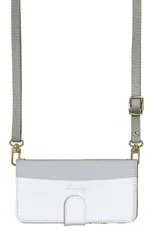 iPhone15Pro  ケース 手帳型 iPhone15 プロ スマホケース スマホショルダー レザー ストラップ シンプル バイカラー かわいい  きれいめ 調節可能 130cm  カラー06