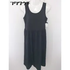 ◇ Another Edition UNITED ARROWS リバーシブル ノースリーブ 膝下丈 ワンピース ブラック グレー系 レディース  【中古】 【1111230025455】のサムネイル