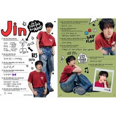 K-POP グッズ ジン JIN BTS 防弾少年団 A4サイズ ラミネート加工 ハングル反切表つき 下敷き オリジナル バンタン ジン メール便可