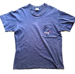 90s HRLA Los Angeles NASA ナサ ヴィンテージ Tシャツ M ネイビー MADE IN USA シングルステッチ 古着