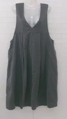 ◇ haco! ハコ 無地 シンプル 秋冬 膝下丈 ジャンパースカート サイズLL ダークグレー レディース P 1307150016028のサムネイル