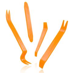 【新着商品】の自動トリムの取り外し用具セット-車のドア 4Pcs クリップ パネル及び可聴周波ダッシュボードの分解のための専門の等級の傷のプラスチックこじりのキット無し、車、RV WALWAL の内部及び外部のための人間工学的の設計