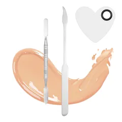 【在庫セール】スクレーパー パレット 3個セット ステンレス鋼製 コンシーラー スパチュラ化粧品ツール 化粧品用 Paresthesia メイク用