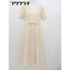 ◇ CUI YING スイエイ 半袖 ロング ワンピース サイズS ベージュ レディース 【中古】 【1105060003707】