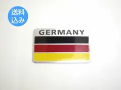 ドイツ国旗エンブレム 金属製 角型 プレートステッカー BMW