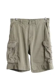 【お得なクーポン配布中!】 90s ポロ ラルフローレン カーゴ ショーツ メンズ 33 オールド ヴィンテージ 加工 ショートパンツ コットン チノ ミリタリー ノータック 緑