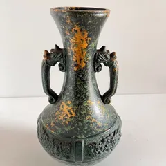 銅製　花瓶　ずっしり重みある存在感