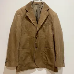 G-STAGE ジーステージ　メンズ　アウター　ジャケット　テーラードジャケット　シングルジャケット　コーデュロイ生地　長袖　フロントボタン　両サイドポケット　無地　単色　ブラウン　着回し　シンプル　カジュアル　SU538h968