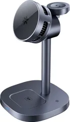 WORLD GADGETS Ice MagChargerQi2 冷やす3-in-1 ワイヤレス給電ステーションQi2対応/MagSafe対応折りたたみ式 マグネット式 最大15W急速給電 iPhone 16/15/14/13/12 Apple