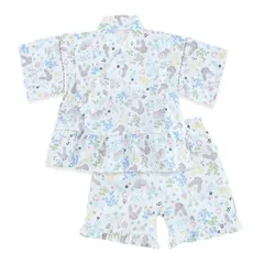 【新着商品】お盆休み 夏祭り 花火大会 夏休み じんべい 女の子 セットアップ ベビー服 涼しい フリル 和柄 部屋着 上下組セット 子供 パジャマ 甚平 ベビー HF403 [SLINX]
