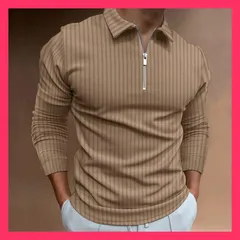 ★スタッフおすすめ★ ポロシャツ メンズ ゴルフシャツ 長袖 ジッパー ボーダー カジュアル ビジネス おしゃれ Polo ゴルフウェア 紳士服 秋冬 スポーツ