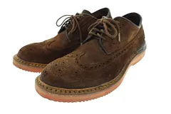 ビズビム VISVIM PATRICIAN WT-FOLK パトリシアン スエード レザー ウイングチップ シューズ Vibramソール 茶 ブラウン ブランド古着ベクトル 中古●▲250314のサムネイル