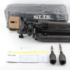 SLIK ライトカーボン E94 4段 ナットロック式 3ウェイ雲台