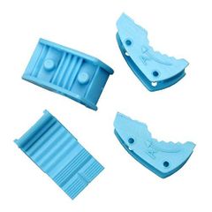 ツノダ TTC ぷらイヤー200mm 交換用樹脂パッド 2セット入 SC-PL-200 2セットイリ ブルー [並行輸入品]