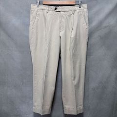 BERWICH ベルウィッチ SAKE 1P コットン ストレッチ 春夏 サケ 1タック テーパード スラックス パンツ size.46 (M) ライトベージュ