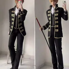 Amazon.co.jp: 銀魂 沖田総悟 私服 コスプレ衣装 (女 S) : ホビー