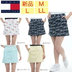 【新品・未使用】M・L・LLサイズ トミーヒルフィガー レディース ロゴモノグラム スカート THLA332 吸水速乾 ストレッチ UVカット ゴルフスカート TOMMY HILFIGER GOLF