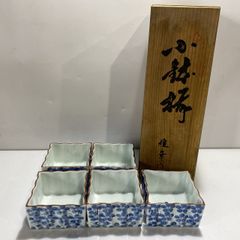 おまめ1982様専用 古余呂技窯 川瀬竹春作 赤絵四方龍文小蓋物10客