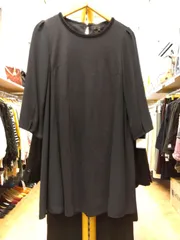 M4  トゥービーシック　チュニック　七分袖　ダークネイビー