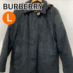 BURBERRY バーバリー ロングコート ジャケット アウター メンズ ブラック 日本製 Lサイズ【CT784】