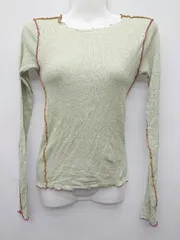 ◇ Θ UNITED ARROWS ユナイテッドアローズ 長袖 カットソー グリーン レディース P  【1410230022298】