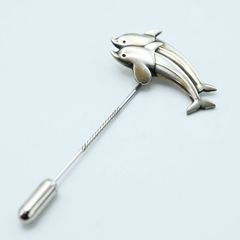 GEORG JENSEN ジョージジェンセン ドルフィン SV925 ピンブローチ シルバー M07-k064