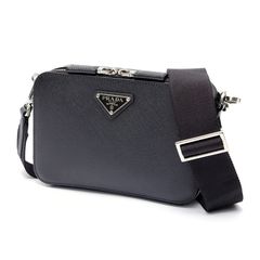 プラダ / PRADA　ブリック / ショルダーバッグ　2VH070　サフィアーノレザー　ブラック 【中古】 商品番号 S-158439