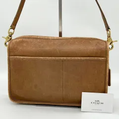 【良品】USA製 OLDCOACH TALONジップ ショルダーバッグ 茶色