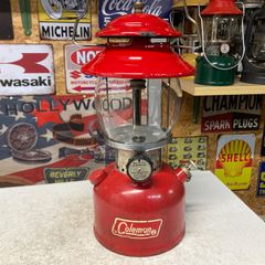 ヤレた個体 1956年12月 コールマン 200A イエローボーダー ランタン