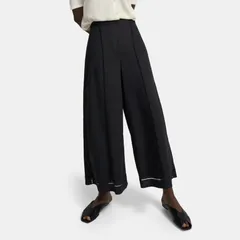 Theey セオリー LADDER EYEL ET EYELET CULOTTE アイレット コットン キュロット 01-1106412-050-698 キャロット 透かし ネイビー 00サイズ レディース 春 ゴーゴー古着マルイ草加店802
