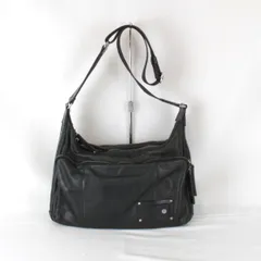 『USED』 カルバンクライン ショルダーバッグ レザー ブラック