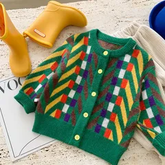 ニットカーディガン 90 韓国 子供 キッズ 男の子 女の子