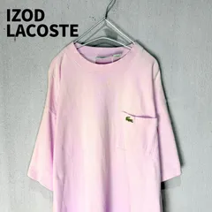 〈レア〉ラコステ◆90's 鹿の子 Tシャツ 80s-90s 刺繍ロゴ ヴィンテージ 古着女子 古着男子