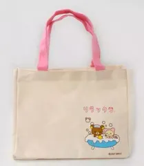 【中古】バッグ(キャラクター) リラックマ＆コリラックマ(おふろ柄) ランチバッグ 「リラックマ」 ローソン限定グッズ