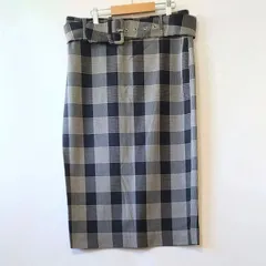 【ZARA】　チェック柄タイトスカート・サイズL・古着