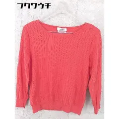 ◇ NEWYORKER ニューヨーカー コットン ニット 長袖 セーター サイズS レッド レディース 【中古】 【1002801545925】