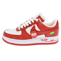 LOUIS VUITTON (ルイヴィトン) ×Nike Air Force 1 ナイキ モノグラム エアフォースワンローカットスニーカー LD0232 レッド/ホワイトのサムネイル