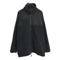 00年代 米軍実物 U.S.ARMY ECWCS GEN2 フリースジャケット ミリタリー ブラック(メンズ X-LARGE)中古 古着 U4671