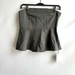 グレイル　GRL 新品 タグ付き グレー ペプラム スミニ丈 フレア ビスチェ