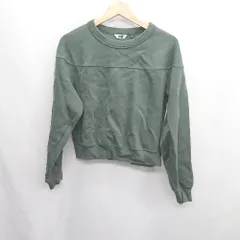 ◇ ⊇ UNIQLO ユニクロ コットン系 長袖 トレーナー サイズS カーキ レディース E  【1409240057819】
