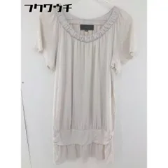 ◇ UNTITLED アンタイトル 半袖 ペプラム ブラウス サイズ2 ベージュ系 レディース  【1106290001150】