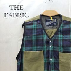 THE FABRIC ザファブリック チェック柄ベスト M カーキ チャック メンズ