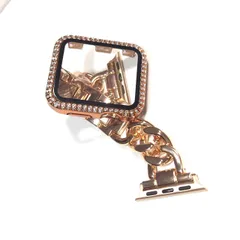 44mm 38mm 40mm 41mm 42mm アップルウォッチ　ベルト 大人気 AppleWatch　カバー AppleWatch ベルト インスタ映え アップルウォッチ　カバー オシャレ キラキラカバー チェーンベルト SNSで話題中 