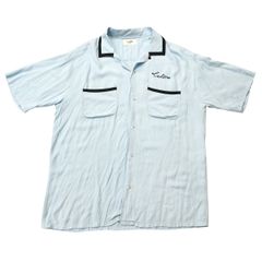 50s“Hilton”ヴィンテージ レーヨンボーリングシャツ Pepsi 刺繍 - メルカリ