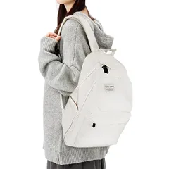 [Vulmoon] リュック メンズ おしゃれ バックパック 通学 軽量 大容量 防水 15.6インチ りゅつく カジュアル タウンリュック 男女兼用 (ベージュ) 0