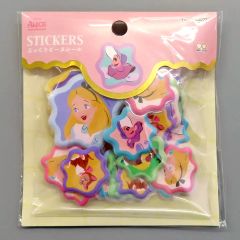 【中古】シール・ステッカー ピンク ぷっくりピースシール へんてこウェービィ 「ふしぎの国のアリス」