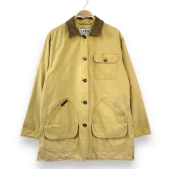 【フォロワー様クーポン配布中！】 エルエルビーン L.L.Bean 襟レザー コットン ハンティングジャケット ブルゾン カバーオール レディース キャメル レディース 輸入古着 海外古着 US古着【S129】