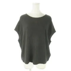 アーバンリサーチ ドアーズ URBAN RESEARCH DOORS ワッフルカットソー ラウンドネック 半袖 麻 リネン混 オーバーサイズ ONE グレー /AO16